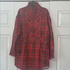 Red Plaid Women’s Tunic